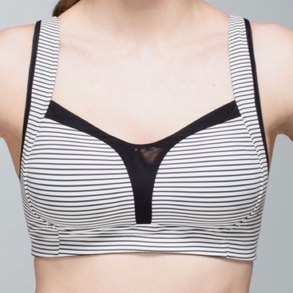 LULULEMON TA TA TAMER II HYPER STRIPE ANGEL WING SIZE 36D